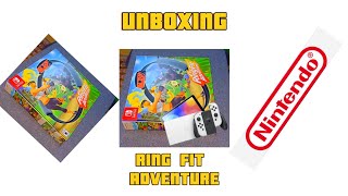 UNBOXING RING FIT ADVENTURE NINTENDO WITH NO SOUND nintendo [upl. by Aicina]