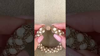 Ultimate GUIDE for Tubular Netting Pearl Bracelet 😍 [upl. by Farlay]