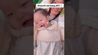 9month old baby APT Chanllenge✨ babyshorts baby 아기영상 cute cutebaby apt aptrose roseapt [upl. by Sneve355]