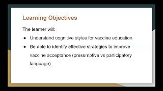 Addressing Vaccine Hesitancy Getting to YES [upl. by Nary]