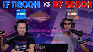 Intel Core i7 11800H vs Ryzen 7 5800H  Principais diferenças [upl. by Niroht]