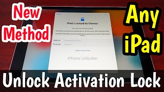 Unlock iPad iCloud Lock Remove Lock To Owner  Unlock iPad Activation Lock  Remove iPad iCloud Lock [upl. by Yrovi]