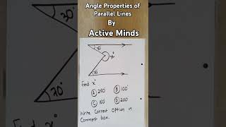 Angle Properties of Parallel Lines maths mathematics education [upl. by Fransis153]