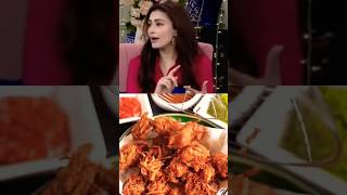 😮Sharmeen Ali ne apni secret onion pakora recipe bta dihow to make pakora shorts youtubeshorts [upl. by Leerzej]