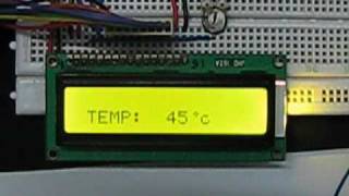 Digital Thermometer Project Using 8051 Microcontroller [upl. by Anuqahs]