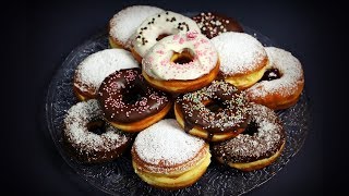 Krapfen  Faschingskrapfen  Vanillekrapfen  Berliner  Bauernkrapfen  Donuts mit Vanillecreme [upl. by Elvia814]