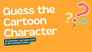 Cartoon Character Quiz Can You Answer All 21 Questions [upl. by Sinne]