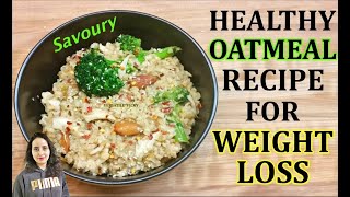 Masala Oats Recipe For Weight Loss  Chicken Oats [upl. by Nahtannhoj]