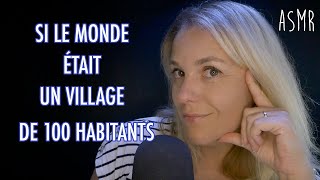 ASMR FR 🌍 Si le monde était un village de 100 habitants [upl. by Gio654]