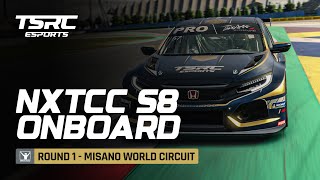 TSRC Esports Onboard  iRacing  NXTGEN NXTCC S8  Round 1  Misano [upl. by Nidya]