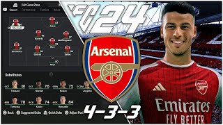 Artetas Arsenal Tactics Updated The 433 and 424 Systems Explained  EA FC 24 [upl. by Imrots]