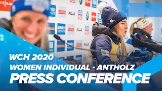 Antholz 2020 Women Individual Press Conference [upl. by Corri]