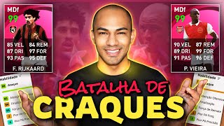 QUEM É O MELHOR RIJKAARD OU VIEIRA  BATALHA DE CRAQUES 2  PES 2021 MOBILE [upl. by Hassin]