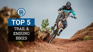 Top 5  Trail amp Enduro Bikes 2018 [upl. by Relyk446]