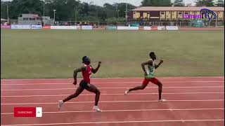 Men’s 400m heat 1 African University games Charles Nyame of UDS 🇬🇭 wins UNILAG 2024 [upl. by Ida]