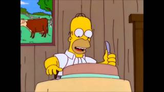 The Simpsons  Steak eating contest [upl. by Bryna]