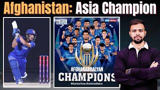 Afghanistan is the new Asia Champions Afg won emerging Asia Cup final Sadiqullah Atal is the HERO [upl. by Dopp]