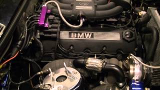 BMW E30 M20 B25 27 with turbo engine start [upl. by Nyrahs]