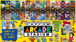 Capcom Arcade Stadium  Switch PS4 Xbox One PC  Gameplay from all 32 Games [upl. by Attoynek]