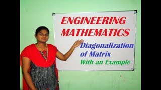 Diagonalization of matrix  In English  With Easy Tips [upl. by Imeka]