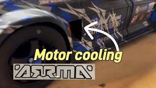 Arrma infraction v2 6s motor cooling rc update [upl. by Einhoj]