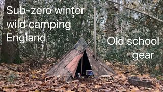 Cold winter wild camping without synthetics [upl. by Gonzalez]