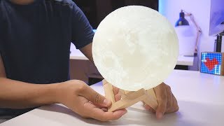 LOFTEK A 3D Printed Moon Lamp Lights [upl. by Lewap]