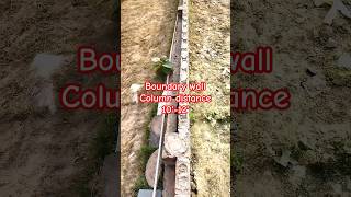 Boundary wall column distanceboundary wall me column ki kitni distance rakhecrack se kaise bache [upl. by Odlonyer]