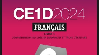 Ce1d Français 20242025 correction [upl. by Sirdna]