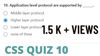 CSS quiz 10  CSS QUIZ 10 AKTU PRUTOR ANSWERS [upl. by Doownelg723]