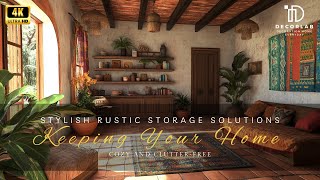 Stylish Rustic Storage Solutions Keeping Your Home Cozy and ClutterFree [upl. by Albin]