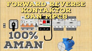 rangkaian kontrol forward reverse motor 3 phase ⁉️ rangkaian kontrol bolak balik motor 3 phase🔥 [upl. by Aisirtap]