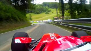 Onboard with David Hauser Dallara GP2  Course de côte de St Ursanne  Les Rangiers 2013 [upl. by Cut]