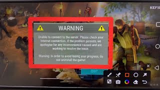 Fix WARNING Unable to connect to the server Please check your internet connection problem solve [upl. by Etnomaj]