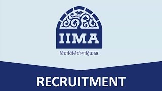 IIMA Recruitment 2024 I Finance I Accounts I MBA I Graduates [upl. by Metts]