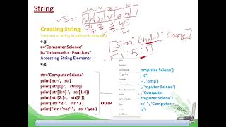 Strings in Python A Comprehensive Guide for Class 11 [upl. by Nosreve]