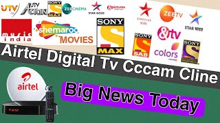 Airtel Digital Tv New Cccam Cline 2022  HD Channels OK Zahidabbasdni Dth Tech [upl. by Yerocal]