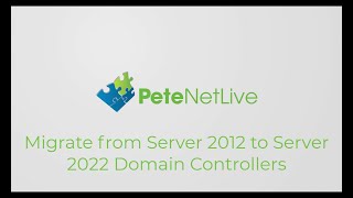 Migrate 2012 to 2022 Domain Controller [upl. by Namaan34]