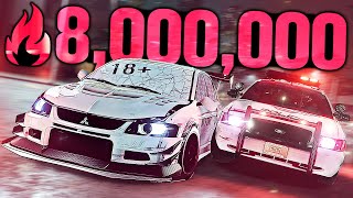 Need for Speed Heat  8000000 REP IN ONE NIGHT 18 Evo [upl. by Gnus]