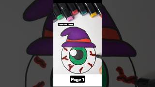 Coloringpage 1  my coloring book shorts coloring kidscoloringvideo [upl. by Ahsiadal]