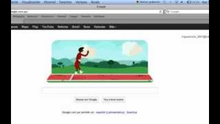 London 2012 Hurdles  Google doodle Game BEST SCORE [upl. by Rossen298]