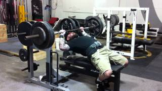 Jim Wendler  Post Accident Bench Press [upl. by Rebor]