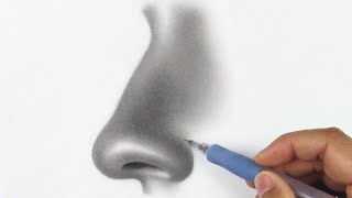 How to Draw a Nose From The Side [upl. by Rdnaskela400]