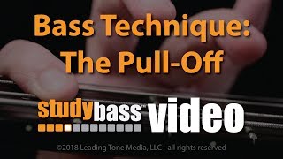 The PullOff Bass Technique  StudyBass [upl. by Aiyekal]