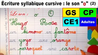 Cahier d’écriture  écrire les mots avec le son o en gs cp ce1 ce2 2 [upl. by Fay]