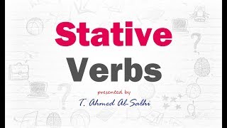 3 Stative Verbs  أفعال الشعور [upl. by Llenrad106]