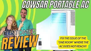 My Review of the COWSAR Portable Air Conditioner  10000 BTU Portable AC [upl. by Aynodal]