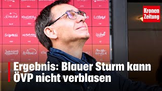 Vorarlberg hat gewählt  Ergebnis Blauer Sturm kann ÖVP nicht verblasen  kronetv NEWS [upl. by Janaya]