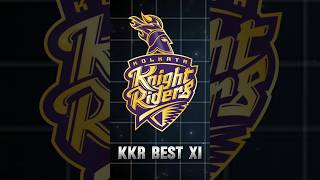 KKR BEST XI 🔥  IPL 2025 ipl shorts [upl. by Quintie831]