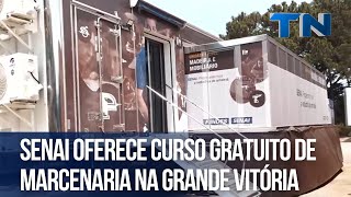 Senai oferece curso gratuito de marcenaria na Grande Vitória [upl. by Eyllek]